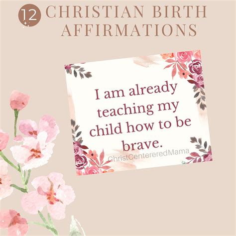 12 Christian Birth Affirmations Printable — Christ Centered Mama