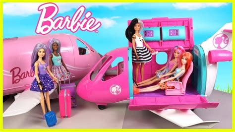 El Avion De Barbie Elsa Y Barbie Piloto De Viaje En Jet Privado De