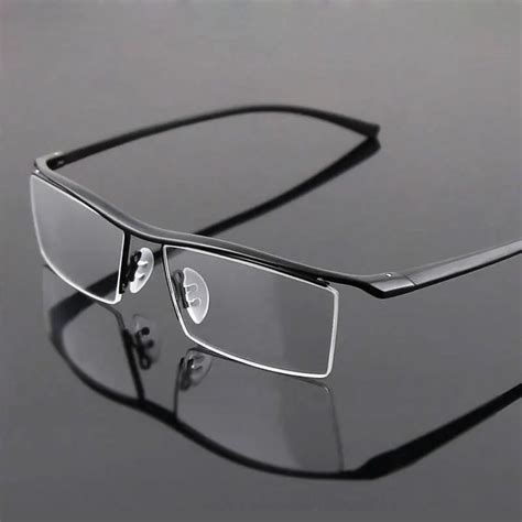 buy agstum titanium mens nickle free half rim tr90 eyeglasses frames optical rx
