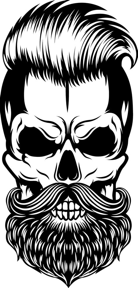 Skull With Beard Svg File Skull And Beard Svg Skull Svg Etsy