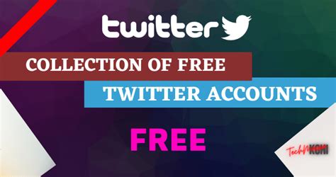 Collection Of Free Twitter Accounts And Passwords 2024 Techmaina