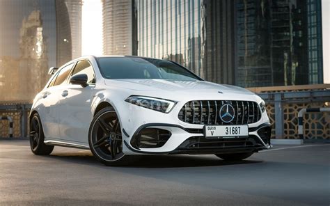 Rent A Mercedes A45 Amg White 2021 Id 04602 In Dubai Rentyae