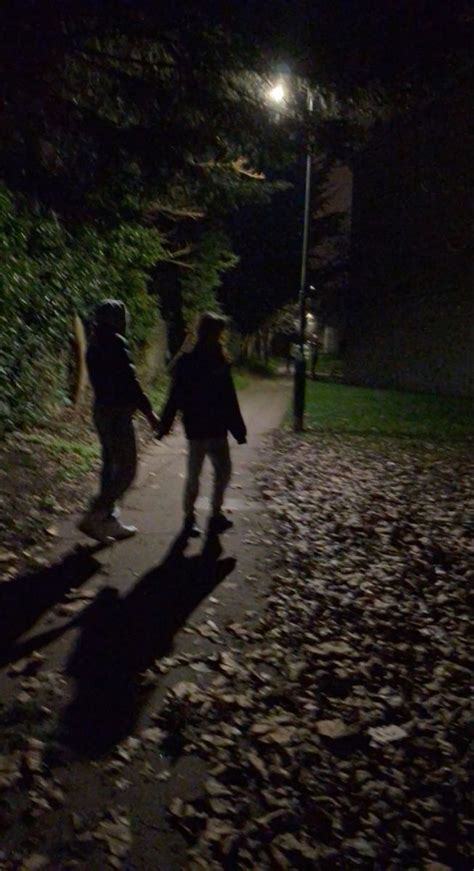 Friends Night Walking Aesthetic Lets Run Away Together Lets Run Away