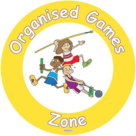 Jenny Mosley S Playground Zone Signs Organised Games Zone Sign Jenny Mosley Education