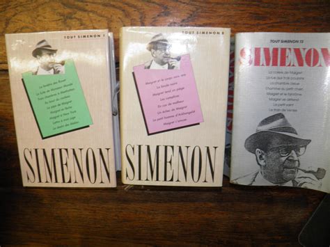 Lot De 3 Livres De Georges Simenon Bon Couverture Rigide Des Livres