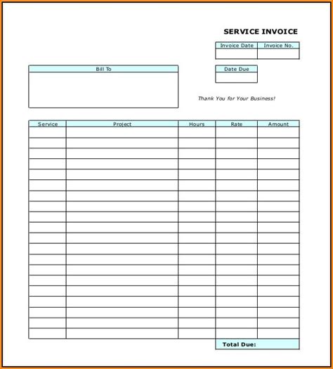 Invoice Template Pdf Free From Invoice Simple Download Free Printable