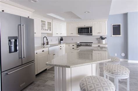 Light And Bright Kitchen Remodel With Beautiful White Custom Cabinetry