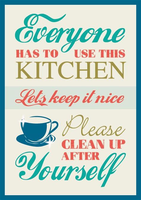 Image Result For Breakroom Sign Pick Up After Yourself Kitchen Signs