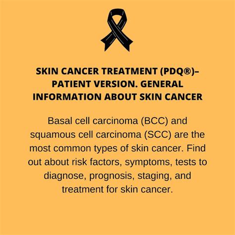 Skin Cancer Treatment Pdq®patient Version General Information About