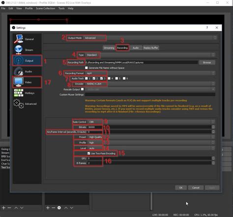 Best Encoding Settings For Obs Studio Software While Recording