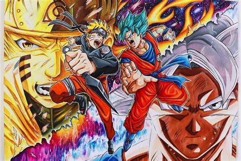 Naruto Vs Goku Personagens De Anime Desenho De Anime Anime