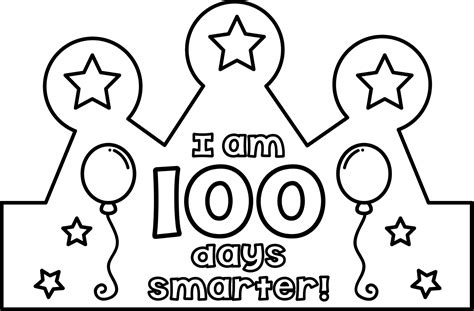 100th Day Crown Free Printable
