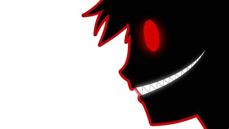 Character Digital Wallpaper Minimalism Red Eyes Anime