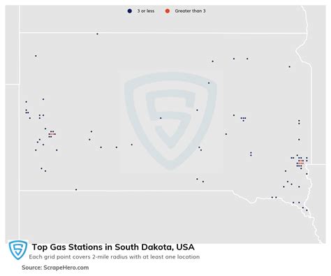 List Of All Top Gas Stations Locations In South Dakota Usa Scrapehero