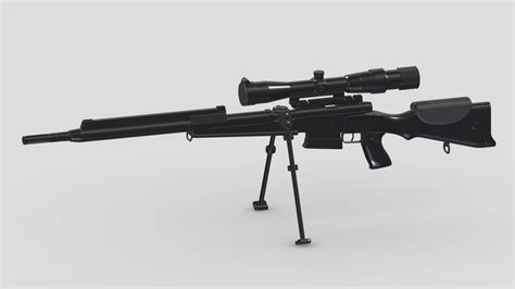 Fr F2 Sniper Rifle Buy Royalty Free 3d Model By Frezzy Frezzy3d