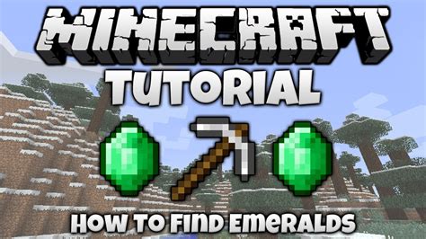 Minecraft Tutorial How To Find Emeralds In Minecraft Youtube