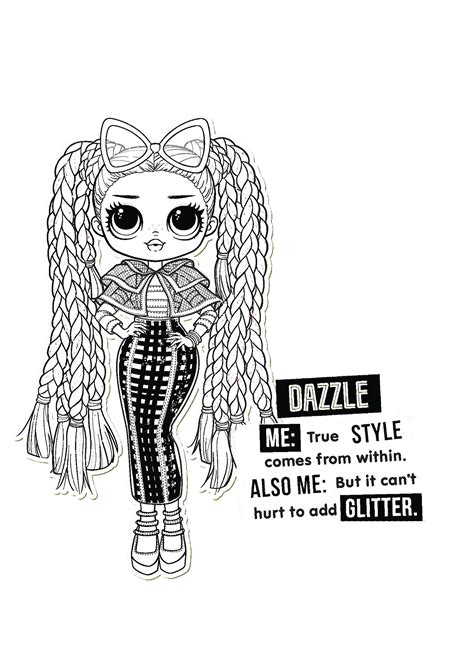 We sisters shine all day long. LOL OMG coloring pages - YouLoveIt.com