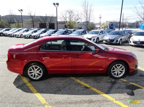 2010 Red Candy Metallic Ford Fusion Sel V6 63319993 Photo 4