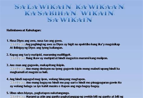 Get Halimbawa Ng Kasabihan Tungkol Sa 6 Png Tagalog Quotes 2021 Porn