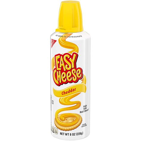 Buy Easy Cheese Cheddar Cheese Snack 8 Oz Cans Pack Of 12 Online At Lowest Price In Ubuy