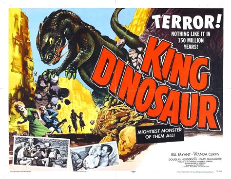 King Dinosaur 1955 Movie Poster Dinosaur History Dinosaur Movie