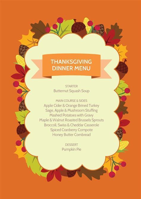 Easy And Tasty Thanksgiving Dinner Menu Recipes And Grocery Shopping