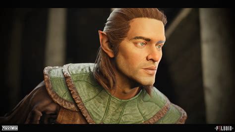 artstation civilian and ranger two pack male elf fantasy elves collection [ue5] game assets