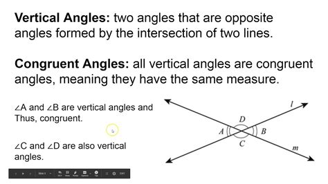 71 Adjacent And Vertical Angles Youtube