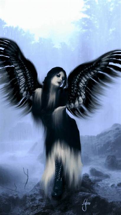 Angel Gifs Dark Angels Wings Fallen Gothic