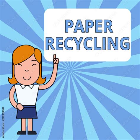 Writing Note Showing Paper Recycling Business Concept For Using The