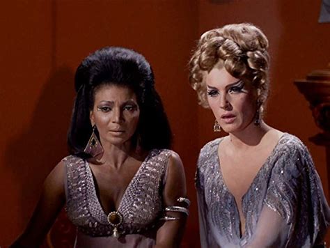 Majel Barrett And Nichelle Nichols In Star Trek 1966 Star Trek Tv
