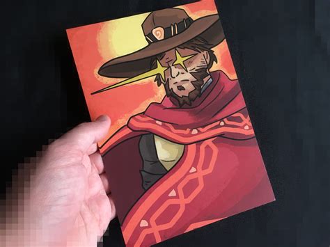 Mccree Overwatch A5 Art Print High Noon Ultimate Etsy