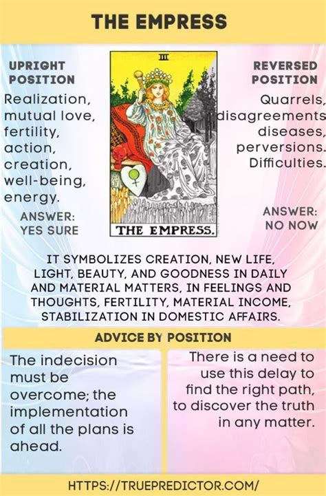 The empress tarot card meaning. The Empress tarot card meaning in love and career readings — True prediction | Empress tarot ...