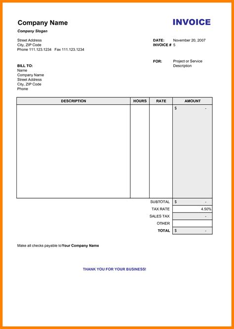 21 Free Printable Limited Company Invoice Template Uk Formating By