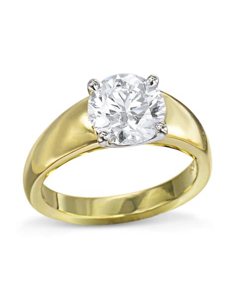 Modern Yellow Gold Diamond Engagement Ring Turgeon Raine