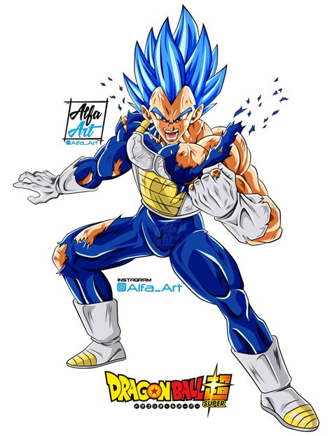 Broly's power now is greater than theirs. Vegeta SSJ Blue Evolution by Alfa-Art on DeviantArt