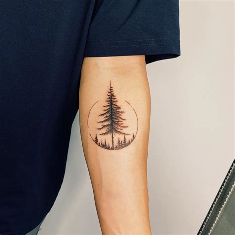 Aggregate More Than 79 Moon And Pine Tree Tattoo Incdgdbentre