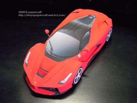 Shinya Papercraft ペーパークラフトつくっちゃお！ Ferrari Laferrari Paper Car