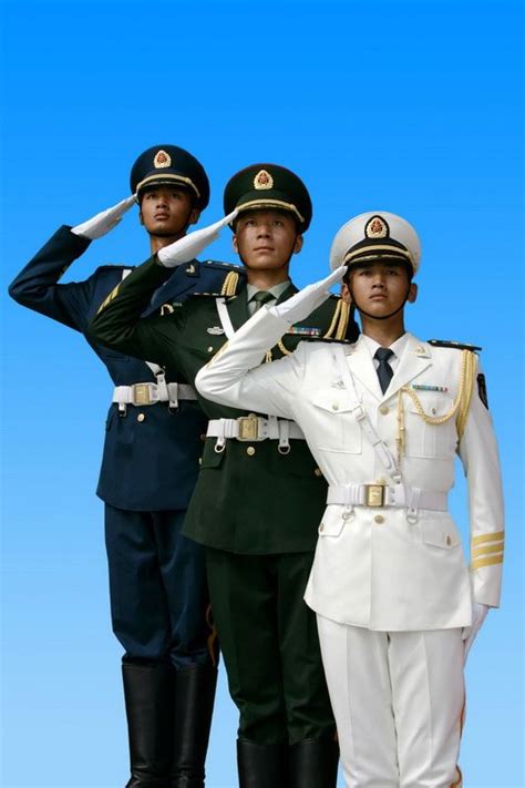 组图：中国人民解放军三军仪仗队礼服的历史变迁【18】 军事 人民网