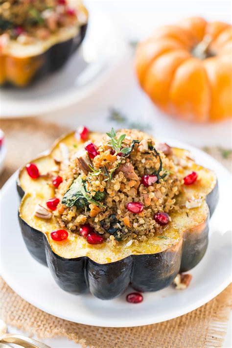 Mushroom Quinoa Stuffed Acorn Squash Simply Quinoa