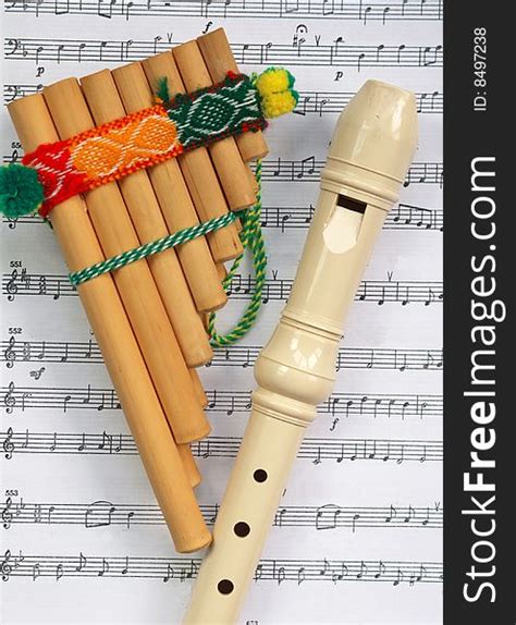 The Mexican Pipe And Beige Flute Free Stock Images Photos 8497238