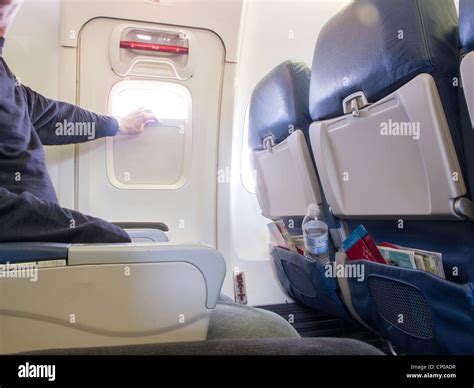 Airplane Emergency Exit Hi Res Stock Photography And Images Alamy