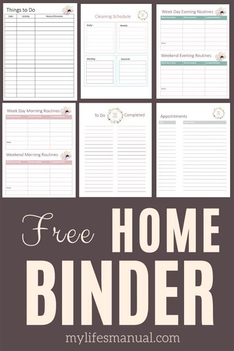 Free Home Organizing Printables Easily Organize Your Home And Schedule
