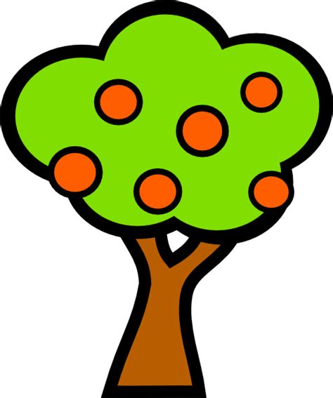 Orange Tree Cartoon Clipart Best