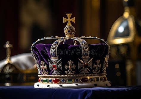 Crown Of United Kingdom Symbols Of Monarchy And British Empire Ai