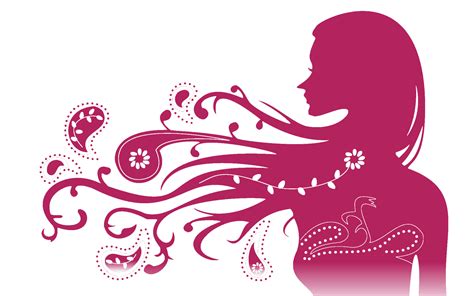 Female Silhouette Woman Pink Women Silhouettes Png Download 1920
