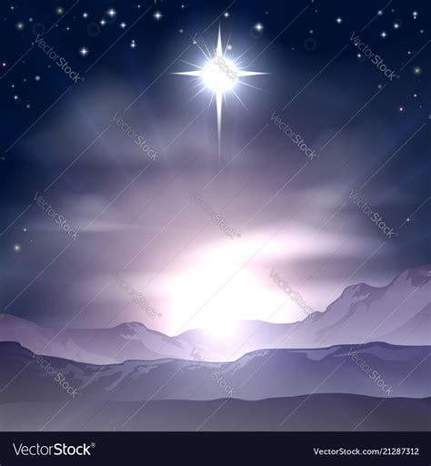Christmas Star Of Bethlehem Nativity Royalty Free Vector