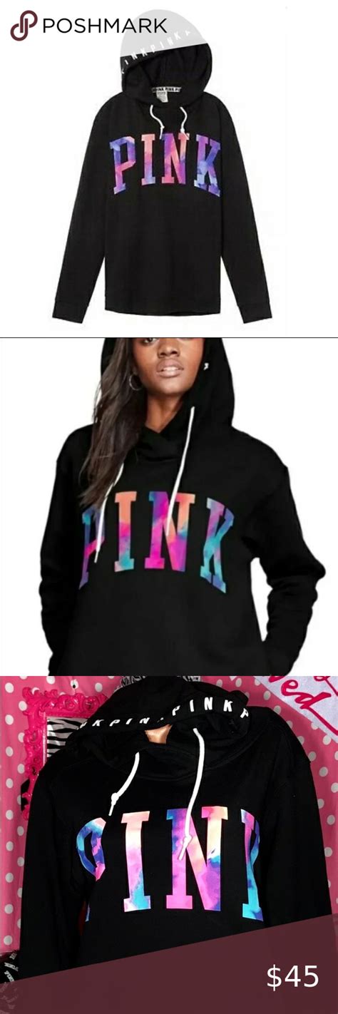 Pink Victorias Secret Watercolor Sweatshirt Hoodie Sweatshirts Hoodie