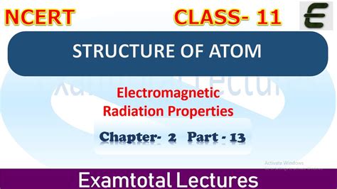 Properties Of Electromagnetic Wavechapter 2 Class 11structure Of