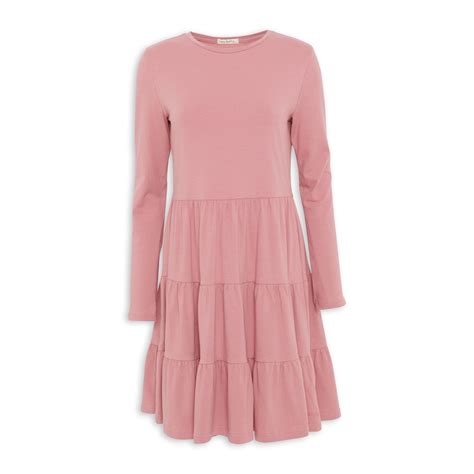 hey betty pink tiered dress 3072888 za
